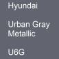 Preview: Hyundai, Urban Gray Metallic, U6G.